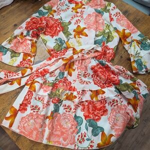 Petal & Pup Floral Skirt - Red, Green, Yellow